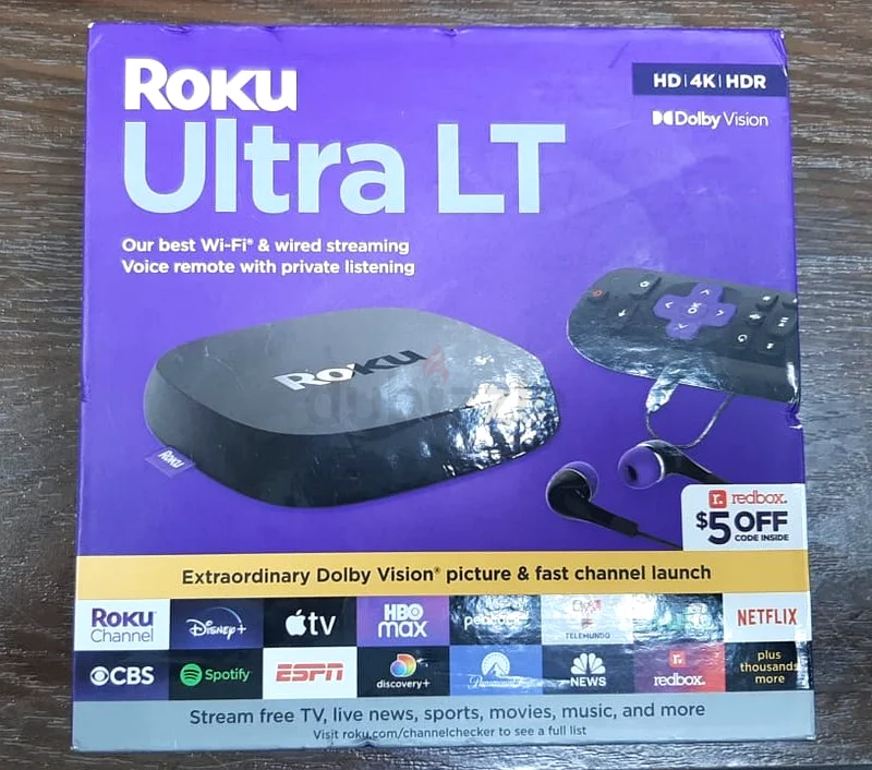 ROKU STREAMING MEDIA PLAYER ULTRA LT (2021) 4801RW BLACK63261810548353113