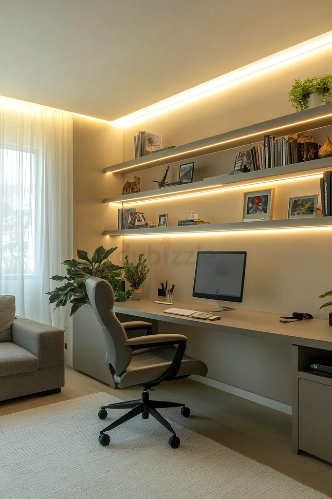 أفكار تصميم داخلي لمكتب صغير للاستفادة القصوى من المساحة63437619529346114