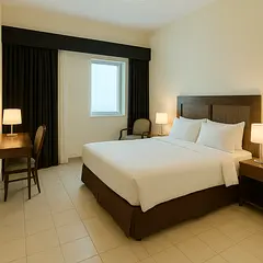 Serviced Master en-suite in a Hotel Residence in marina with Sea view