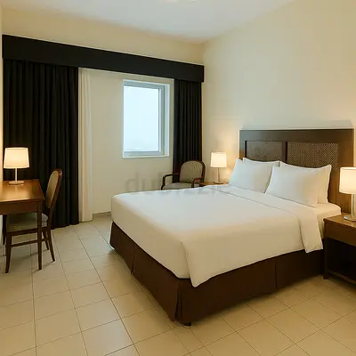 Serviced Master en-suite in a Hotel Residence in marina with Sea view