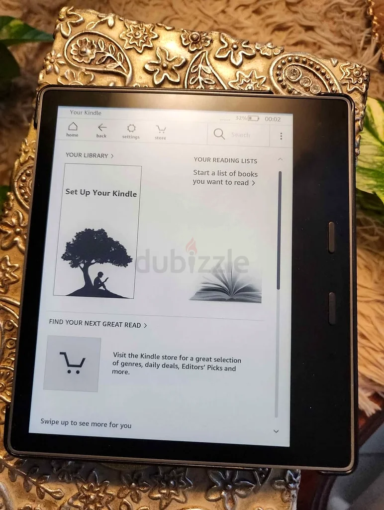 أمازون كيندل أوايسس 32 جيجابايت مع غطاء ذكي632618141213451129