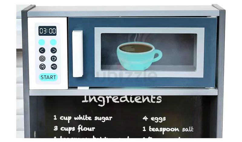 Chad Valley Toy Kitchen for Kids - Roleplay Toys - Preschool Toys - Wooden Toy Kitchen - Girls62863817879938113