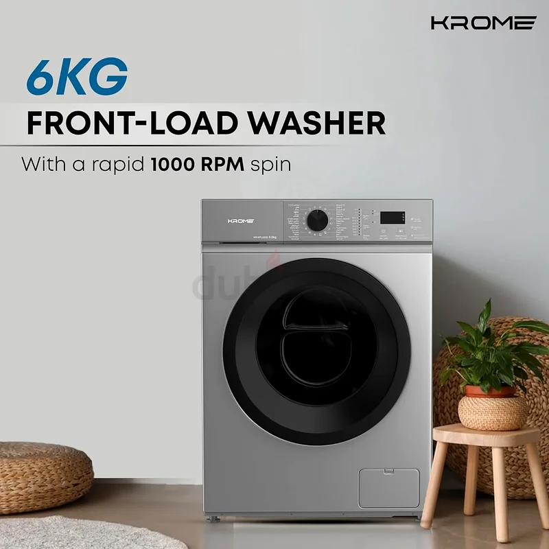 Krome 7KG Fully Automatic Washing Machine ● New | Warranty | FREE Delivery | AD947363166183646977112