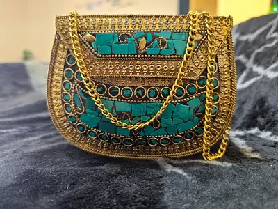 Handcrafted metal bag/purse for ladies