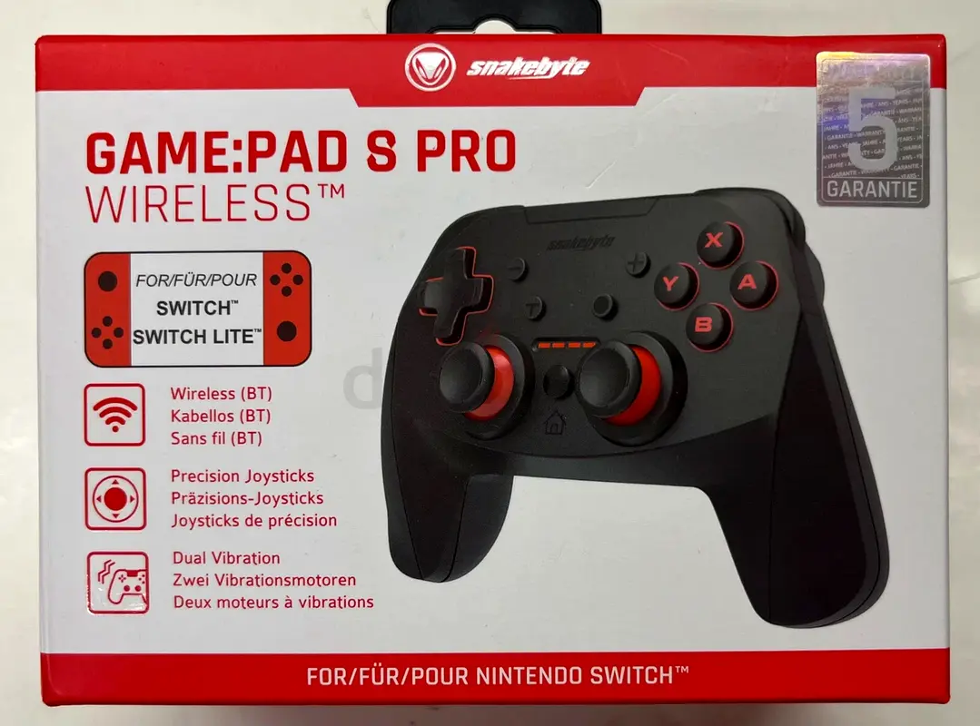 Snakebyte NINTENDO SWITCH Game:Pad S Pro Wireless Controller