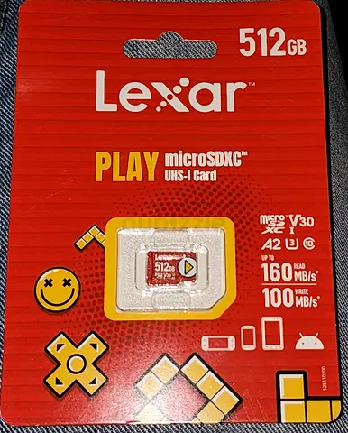 Lexar 512GB Micro SD Card by Play, microSDXC UHS-I Card Reads up to 150MB/s