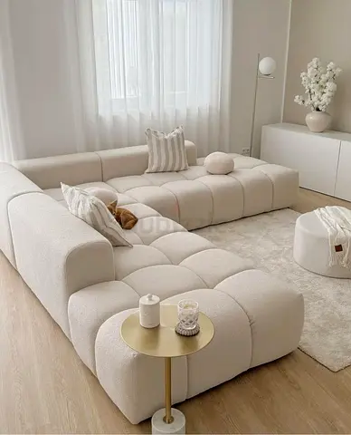 Elegant Modern L-Shaped Cloud Sofa Sectional - Perfect for Any Living Space!