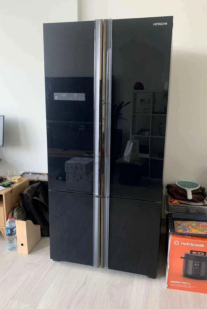 Hitachi New Model 4Door French Style Refrigerator Bottom Freezer Color Black63265097758978111