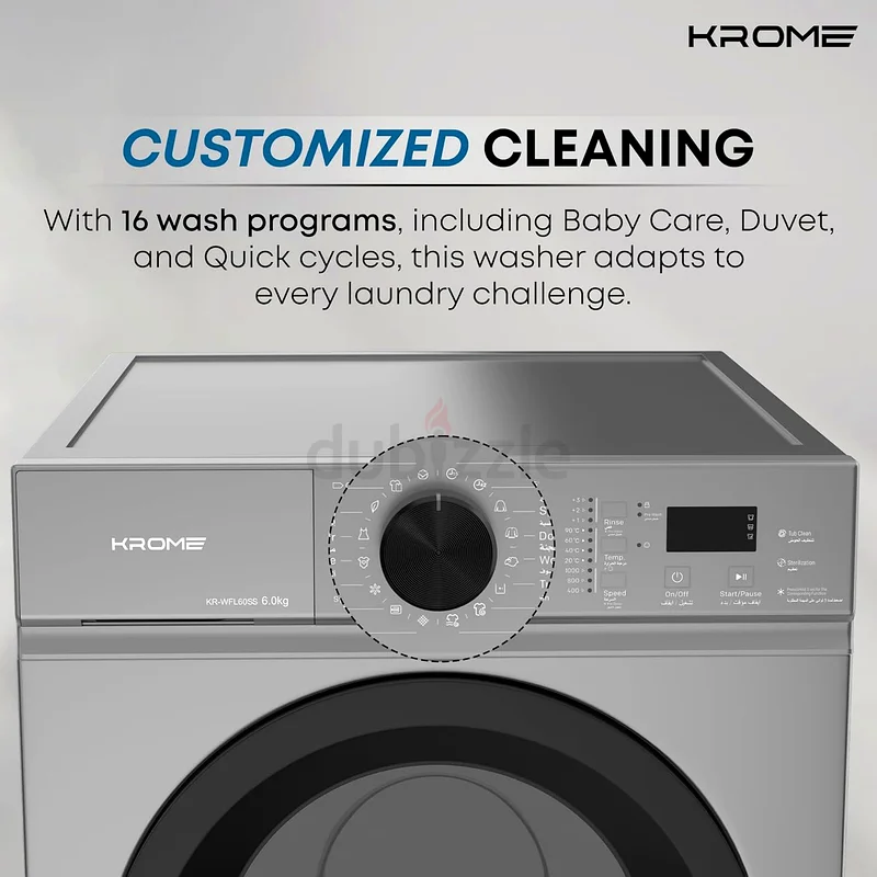 Krome 7KG Fully Automatic Washing Machine ● New | Warranty | FREE Delivery | AD947363166183646977114