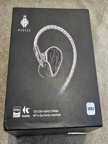 Hidizs MS3 In-Ear Monitors, Hybrid Hi-Fi Wired Earphones, 3 Drivers 2BA+1DD, Detachable 0.78mm 2-Pin