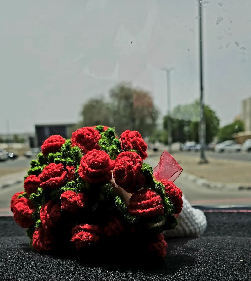 باقة زهور كروشيه632401294158101120