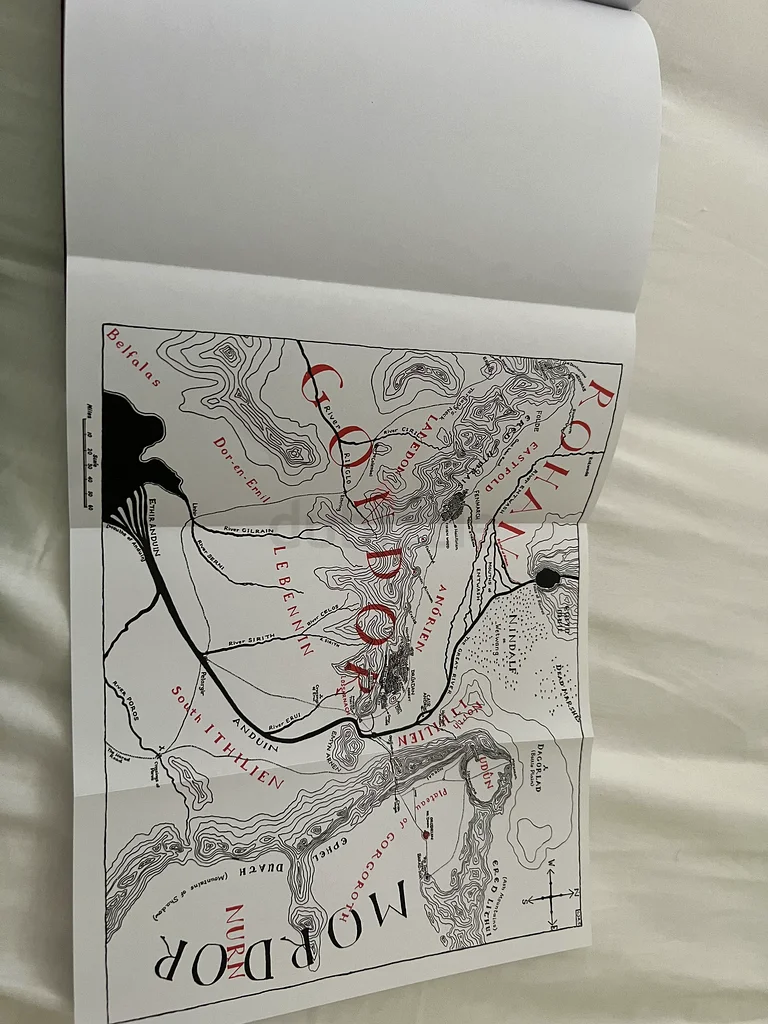 The Lord Of The Rings 50th anniversary edition book with maps and illustrations63208390424705112