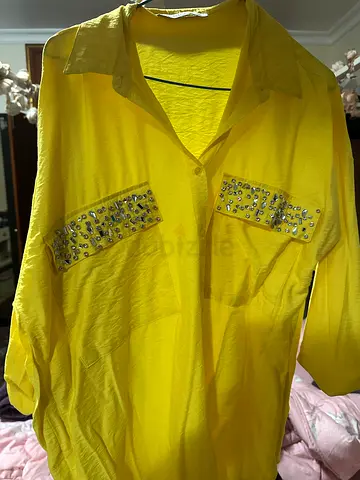 Oversized blouse turkish brand yellow brand new