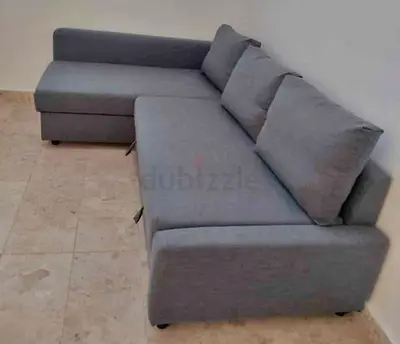 IKEA L Shape sofa with big storage in L , you can fix the L left and right