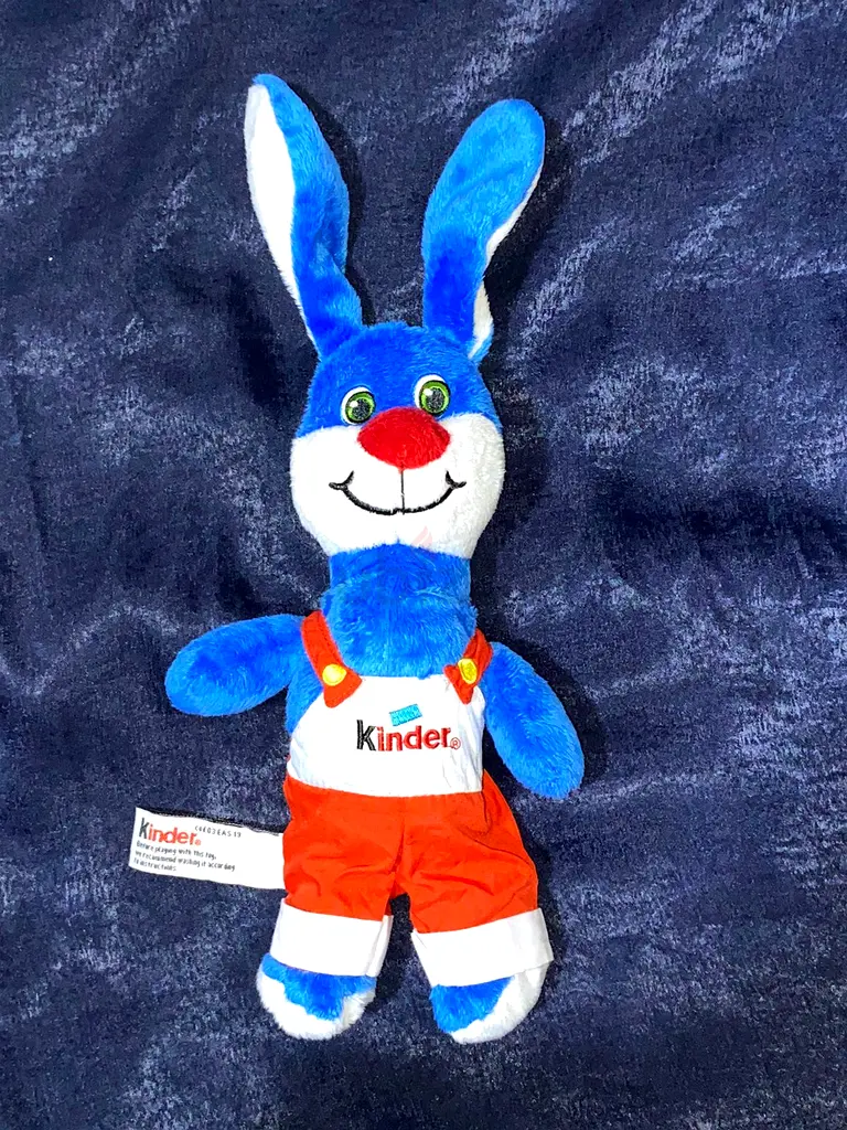 Kinder Egg Blue Bunny Rabbit