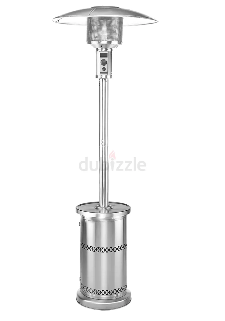 HEATMAXX 48000-BTU Stainless Steel Stainless Steel Floorstanding Liquid Propane Patio Heater63220319086083111