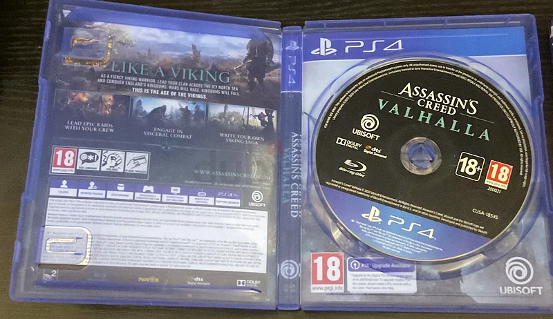 Used assassin creed Valhalla and $% of war 3 ps4 sale63199630033921112