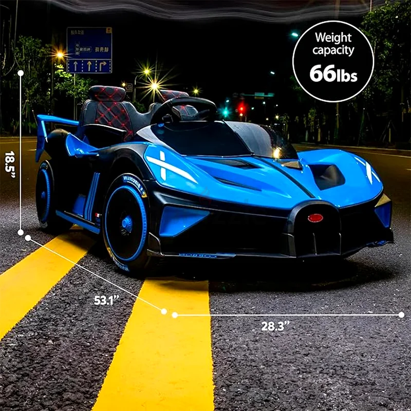 Rideon Bugatti Divo Style 12 v Kids Electric Ride On Car with a parental RC63265093160066111