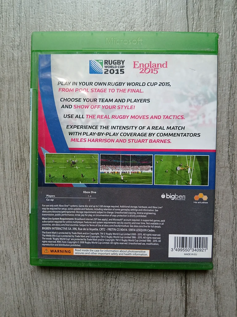 Rugby World Cup 2015 - Xbox One Game amazing condition63174330622979111