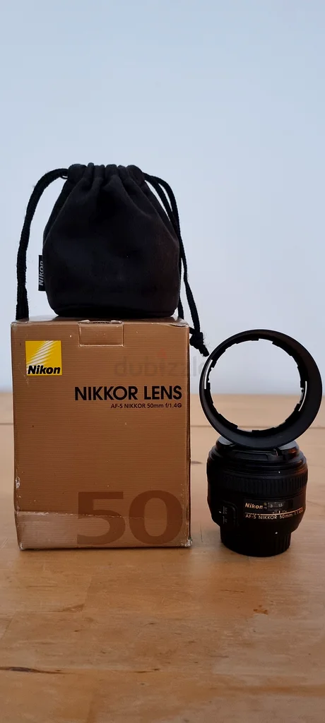 عدسة نيكور 50 مم AF-S F/1.4G مع حقيبة - حالة ممتازة!632331232325141115