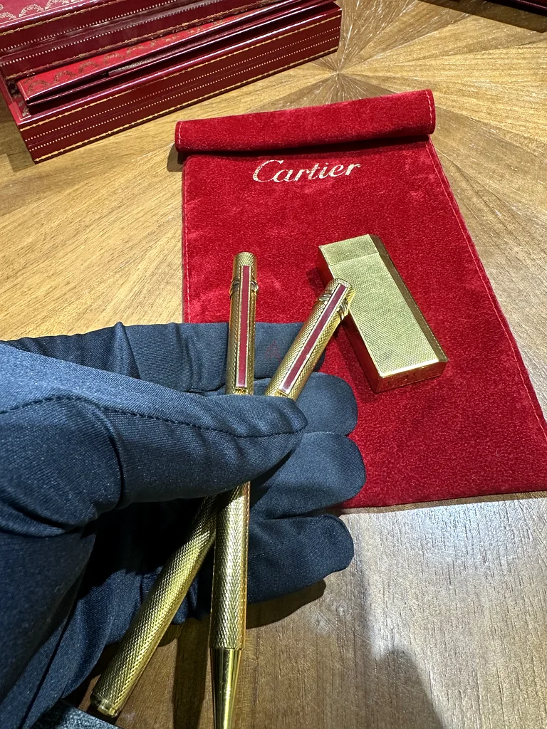 Elegant Cartier Golden Writing Set - A Collectors Dream!63223354801539114