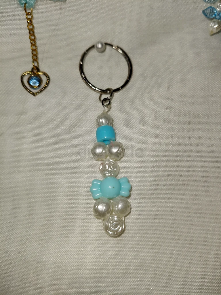 HOME MADE Blue key chains and car car decor63239078995459112