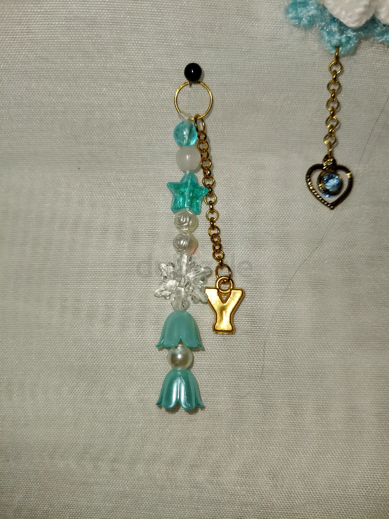 HOME MADE Blue key chains and car car decor63239078995459111
