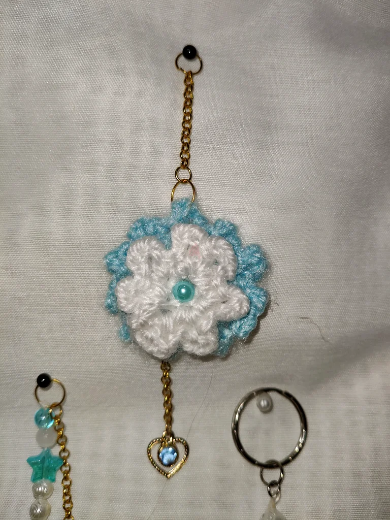 HOME MADE Blue key chains and car car decor63239078995459114