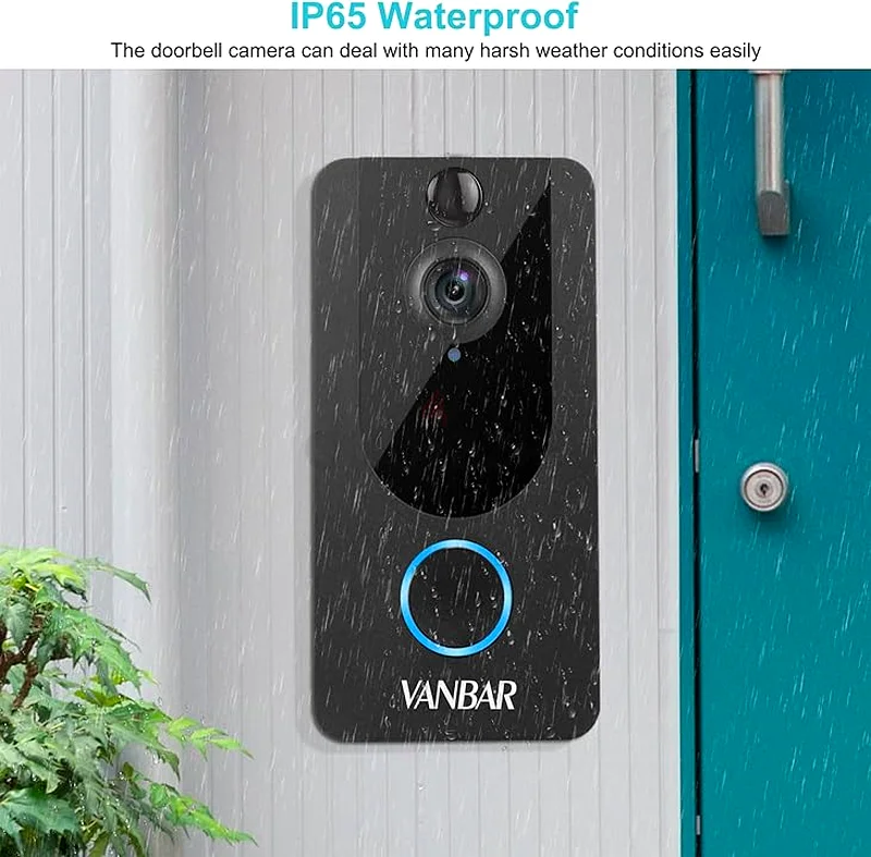 Video Doorbell Wireless, 1080P HD Smart WiFi Door View with Chime, PIR Motion Detection, 2-Way Audio63262403755010114