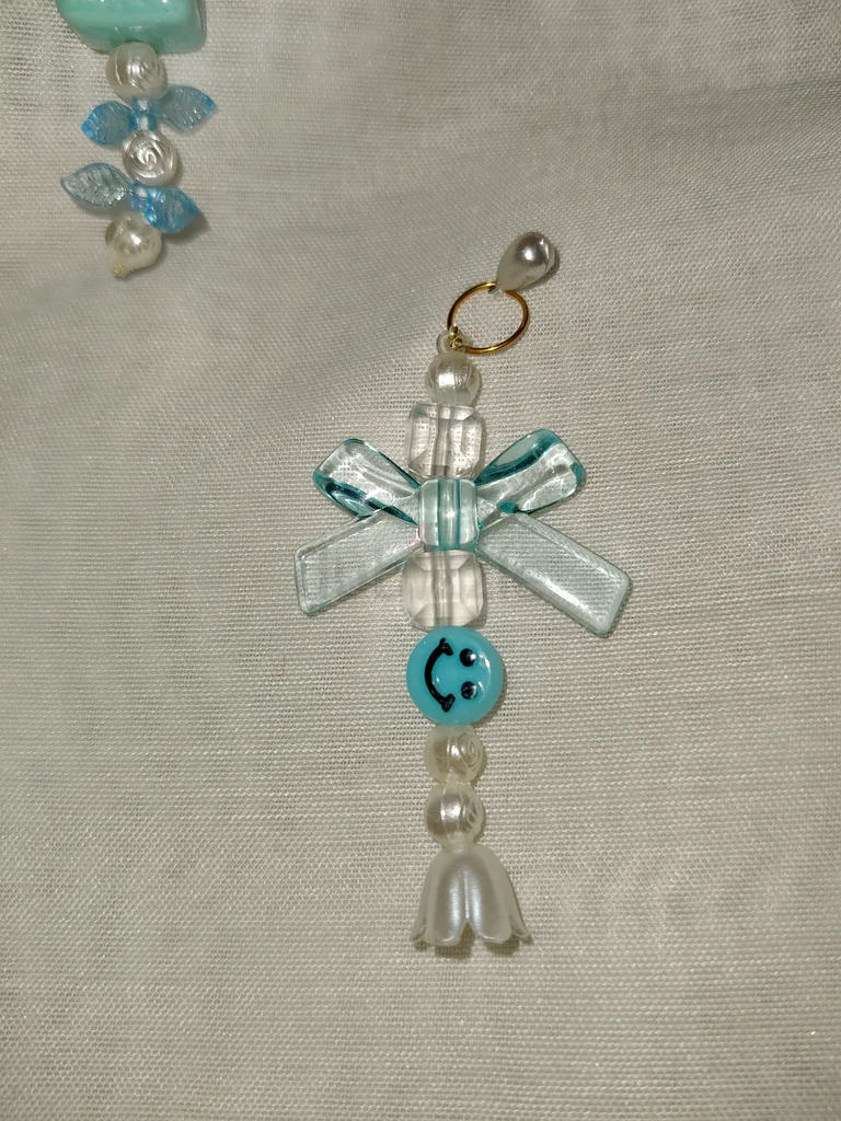 HOME MADE Blue key chains and car car decor63239078995459113