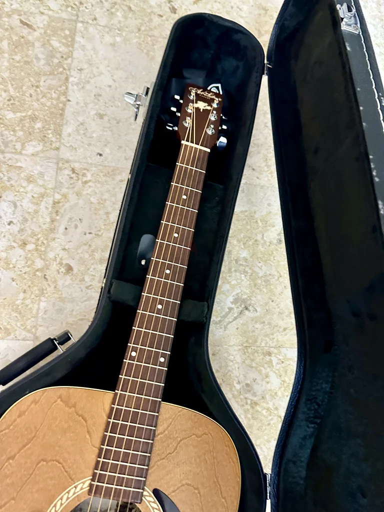 غيتار كلاسيكي كهربائي من Art Lutherie مع علبة صلبة63173865192450114