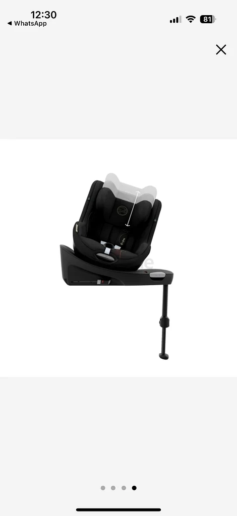 مقعد سيارة Cybex Sirona G i بمقاس Isofix للبيع بحالة ممتازة وبدون حوادث63196622118018114