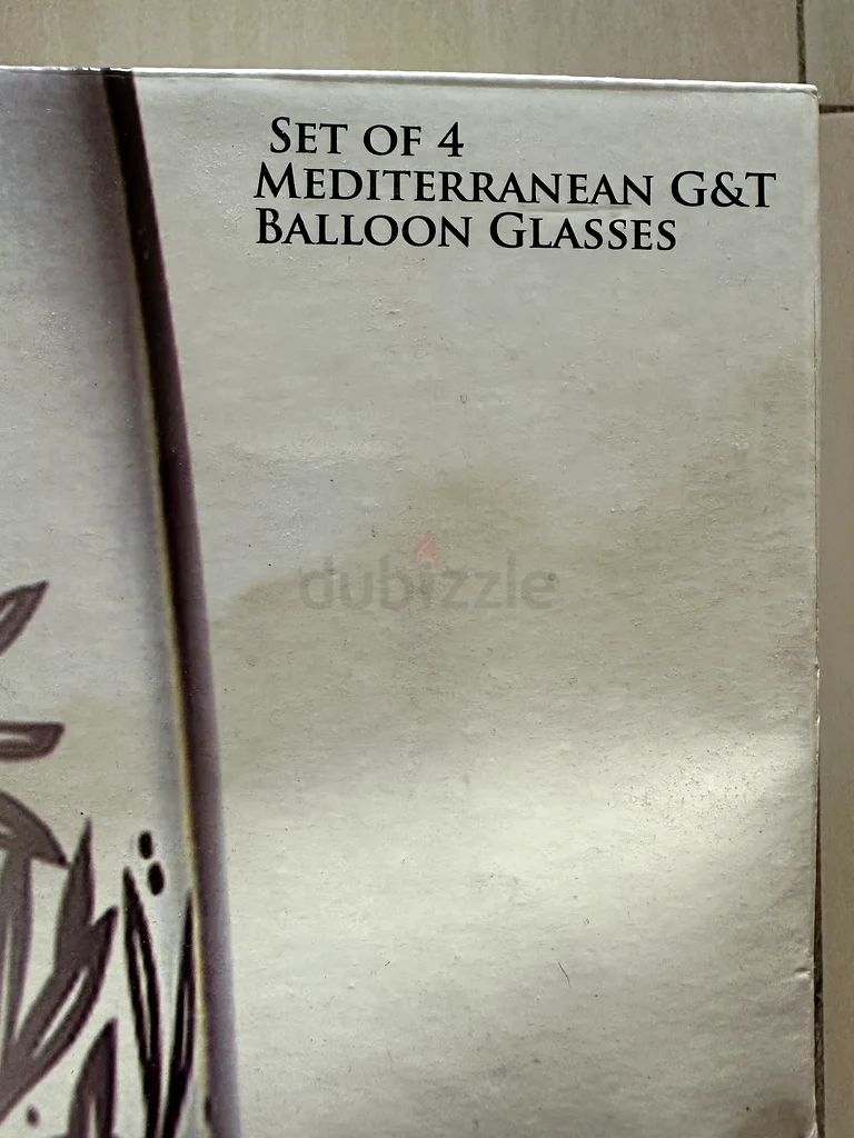 طقم أنيق مكوّن من 4 كؤوس بالون GT متوسطية63216356563459111