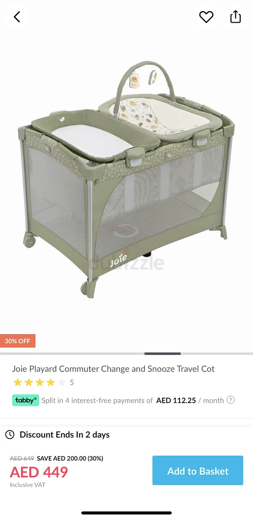 Pre love joie baby crib632058894753311122