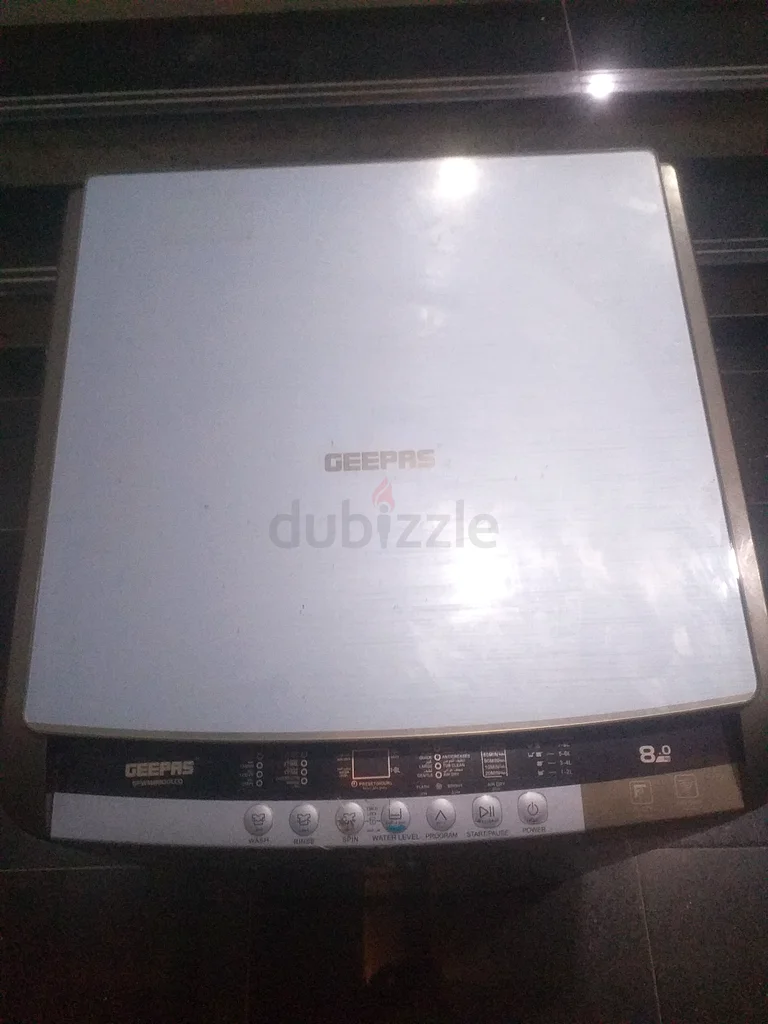 Geepas 8 kg fully automatic washing machine, very lightly used, for sale632452169393941126