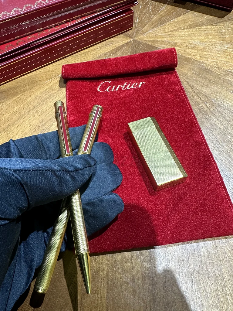 Elegant Cartier Golden Writing Set - A Collectors Dream!63223354801539113
