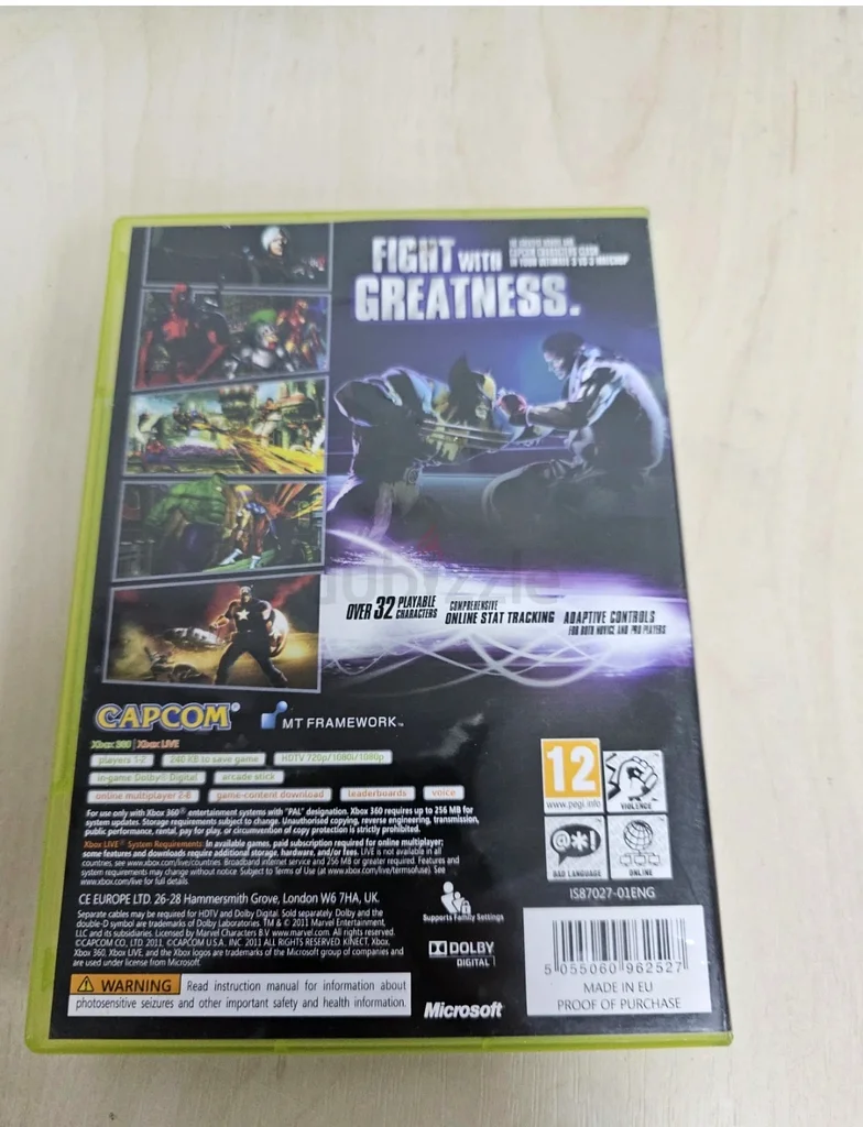 Marvel vs Capcom 3 Xbox 360 game63175277295107112