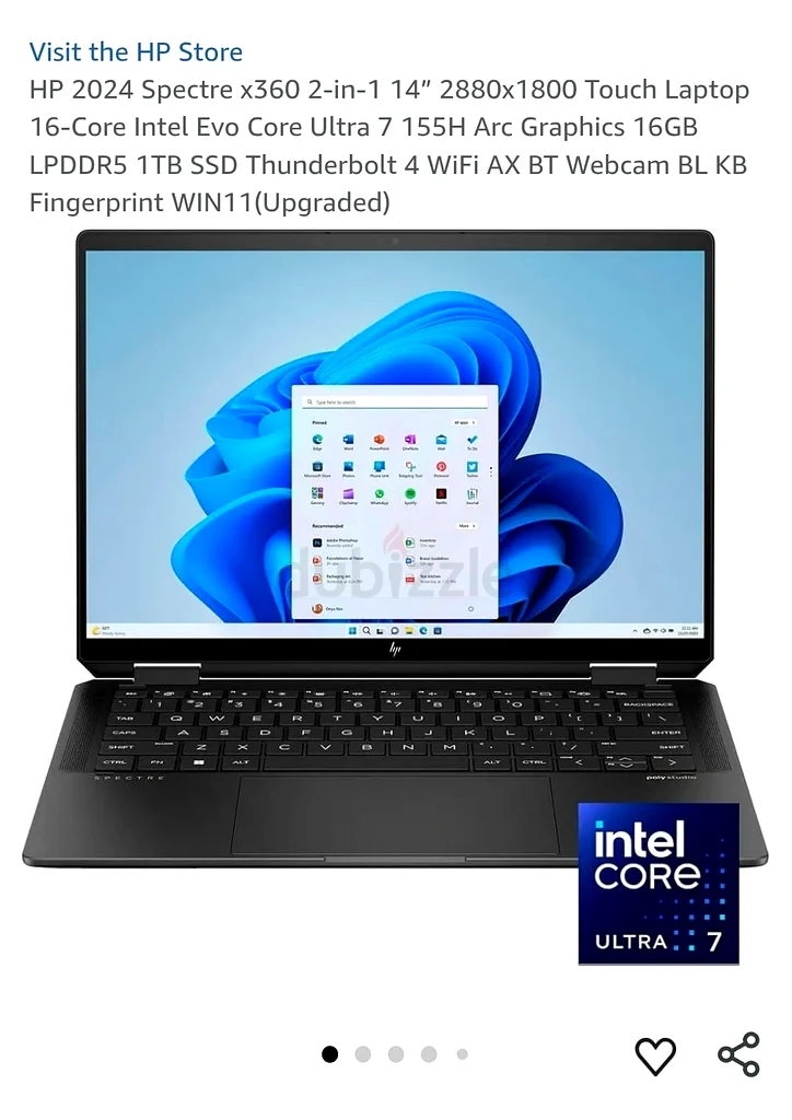 HP 2024 سبيكتر x360 جديد وغير مستخدم للبيع63265096849154111