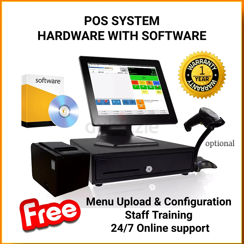 15.6 Touch Screen POS Machine complete hardware with software632656006068491127