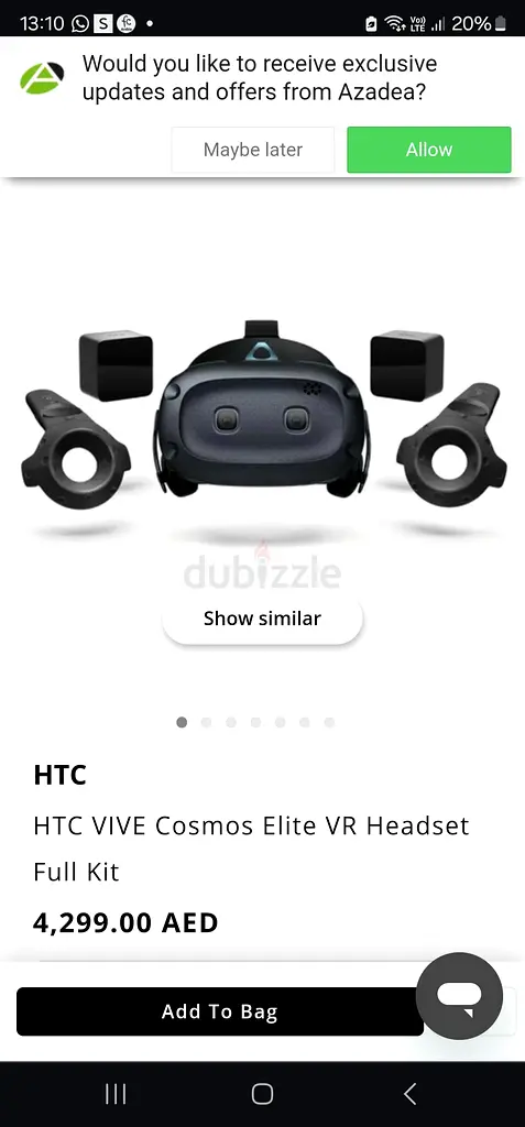 HTC VIVE Cosmos Elite VR Headset Full Kit!