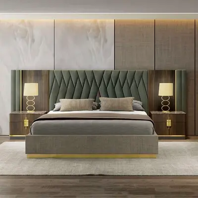Classic bed sets with2 side table