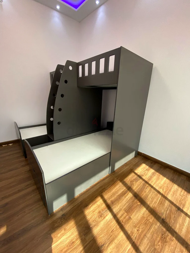 Modern bunk bed with storage63217815314690114