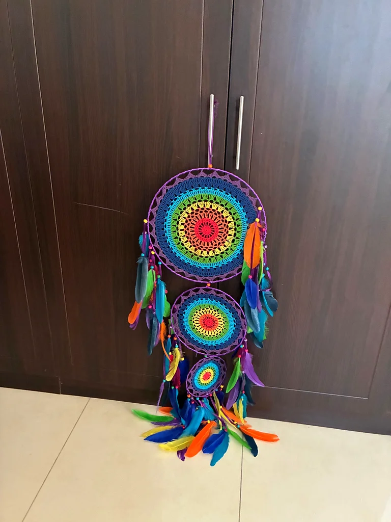 Vibrant Handmade Dreamcatcher - A Touch of Bohemian Charm62929654978305114