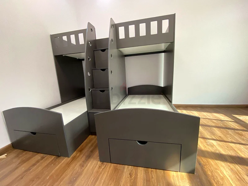 Modern bunk bed with storage63217815314690113