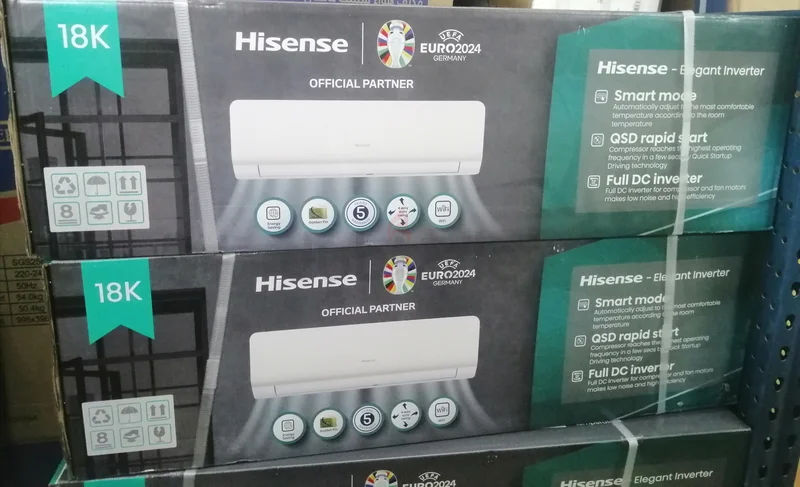 Split Ac Brand New 1.5  Hisense 18,000 BTU Outdoor and indoor62931669096706111
