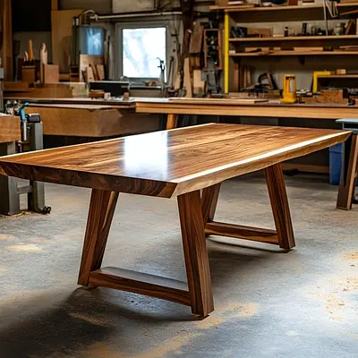 Exquisite Handmade Wooden Dining Table