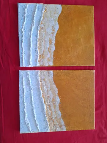 Stunning Hand-Painted Waves Artwork - Perfect for Your Collection!