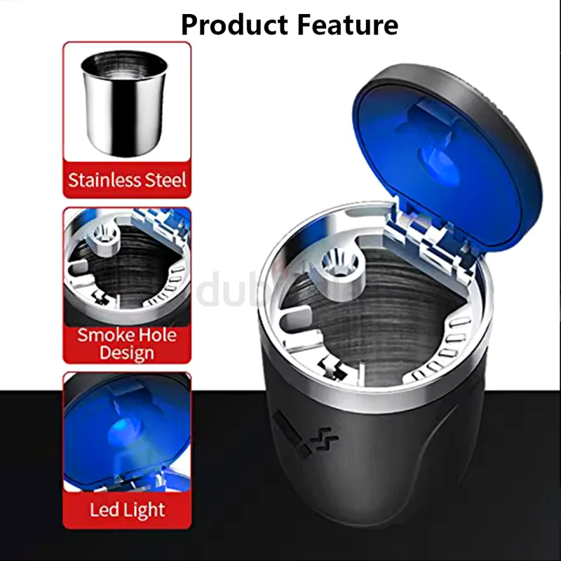 LED Car Ashtray – Smokeless  Stylish63261260487171113