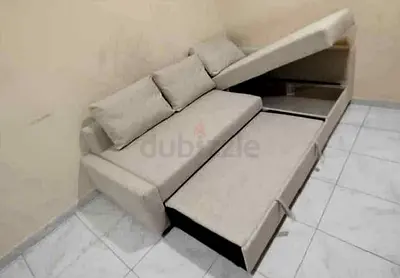 IKEA L Shape sofa with big storage in L , you can fix the L left and right