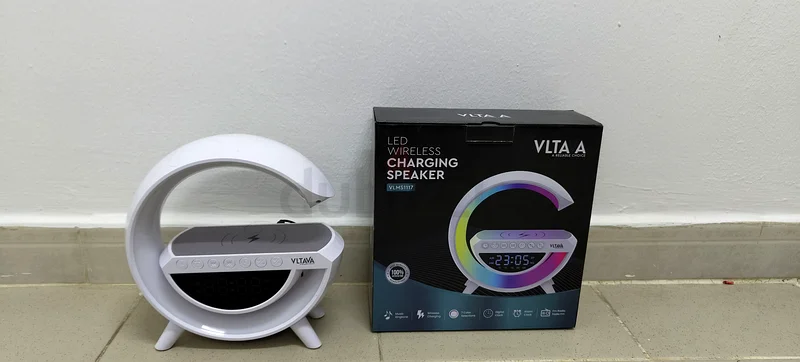 VLTAVA LED Wireless Charging Speaker with Clock632624046019871122